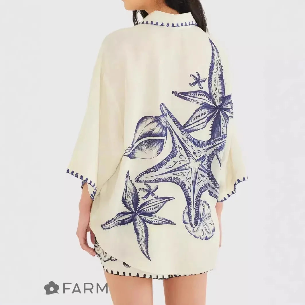 Summer Clothes 2 Piece Outfits For Women 2026 Linen Casual Shirt Cardigan Short Set Outwear Cover Beach Sea Costumes Pareo Praia